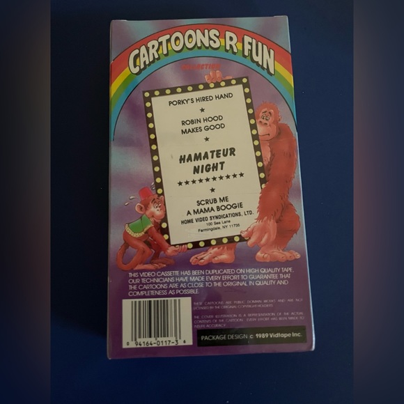 Egghead Cartoons R Fun 1989 VHS Tape - Picture 2 of 2